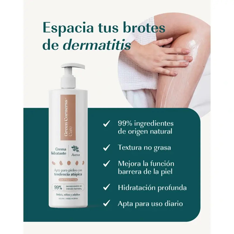 Green Cornerss Oatmeal Moisturising Cream, 2 x 280 ml