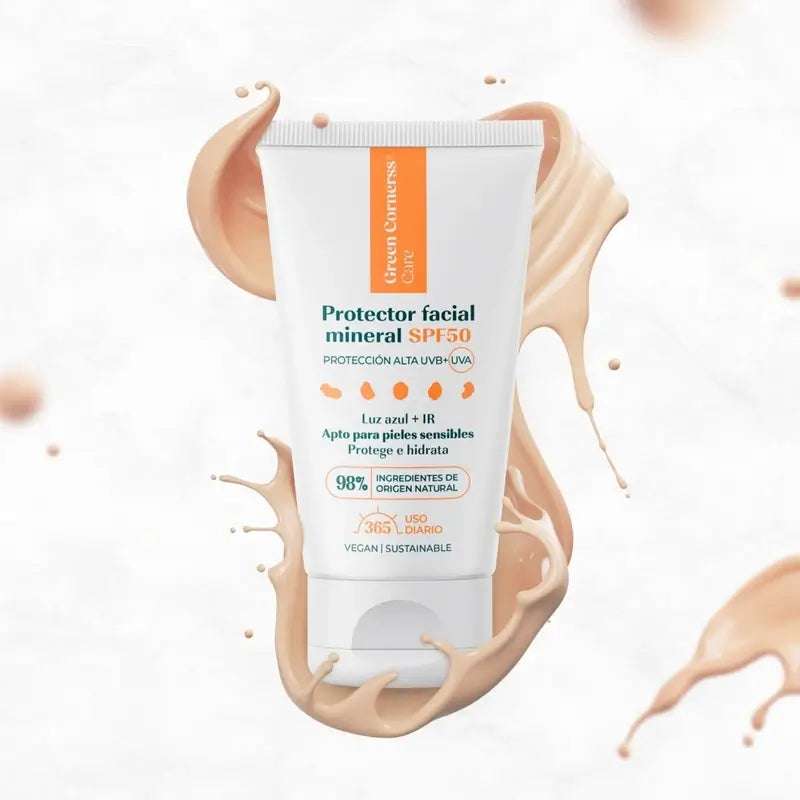 Green Cornerss Mineral Face Shield SPF50, 50 ml