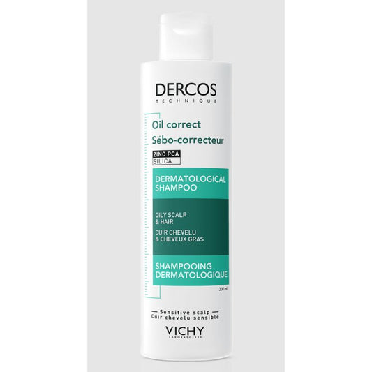 Vichy Dercos Technique Shampoo Sebum Control Oily Hair 200 ml