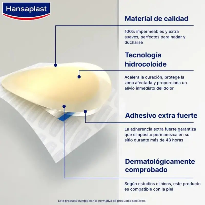 Hansaplast Hydrocolloid Blisters Large Size 5 units