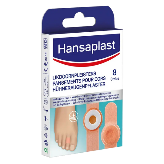 Hansaplast Salicylic Acid Bandage For Corns and Calluses, 8 pcs.
