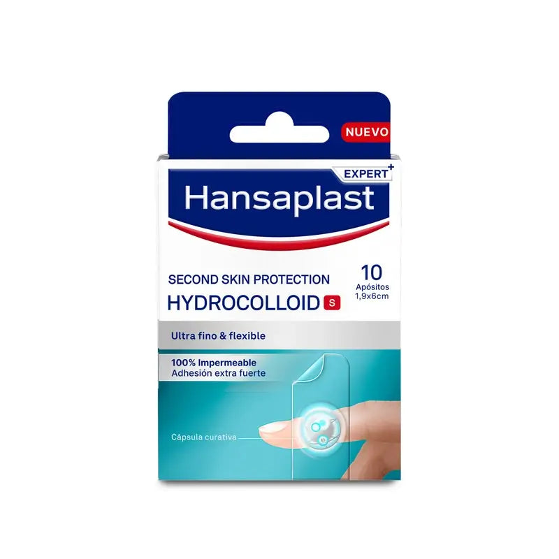 Hansaplast Second Skin Protection Hydrocolloid Dressing Size S , 10 dressings 1,9x6cm