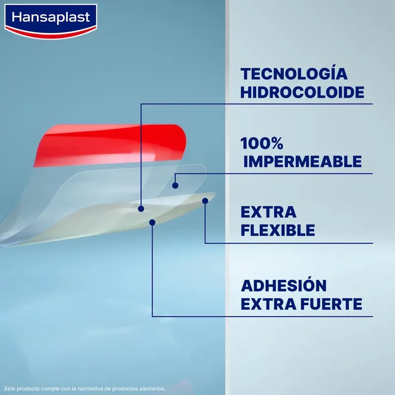 Hansaplast Second Skin Protection Hydrocolloid Dressing Size S , 10 dressings 1,9x6cm