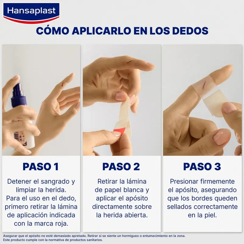 Hansaplast Second Skin Protection Hydrocolloid Dressing Size S , 10 dressings 1,9x6cm