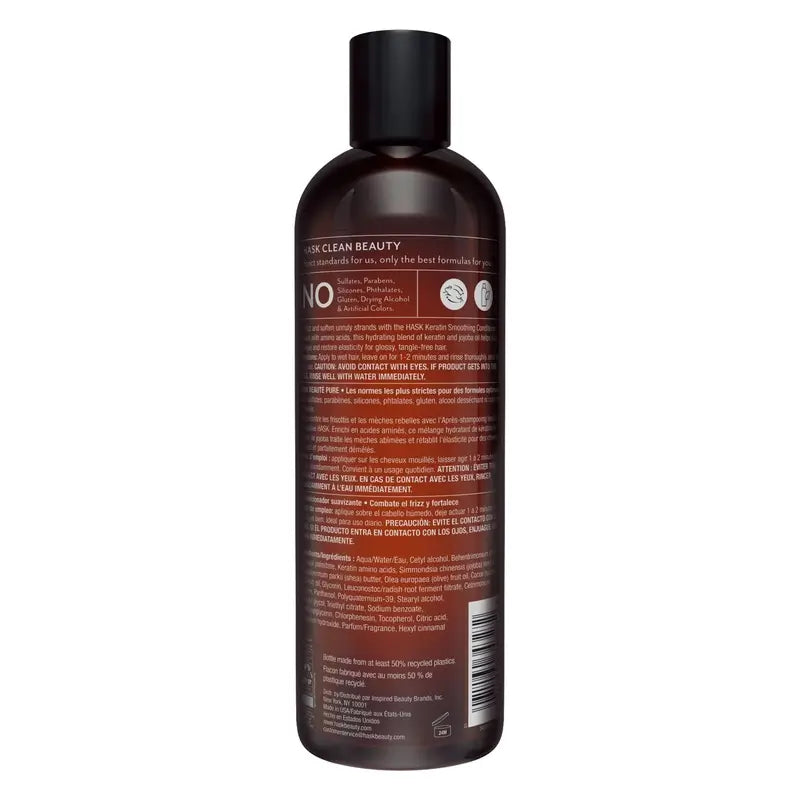 Hask Keratin Protein Smooth & Sleek Conditioner, 355 ml