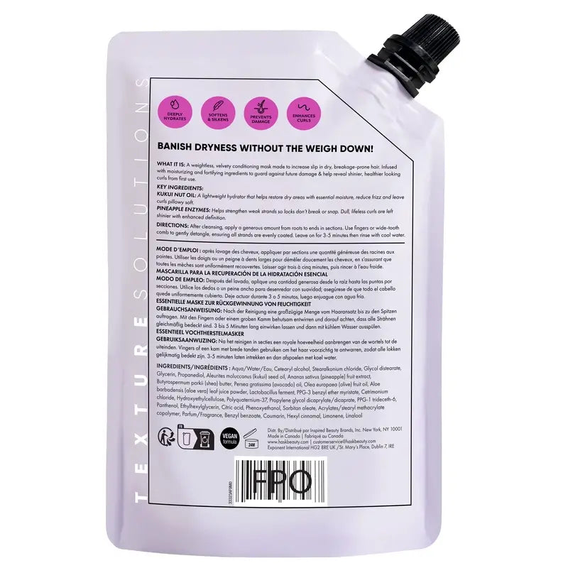 Hask Texture Light Moisturising Hair Mask, 235 ml