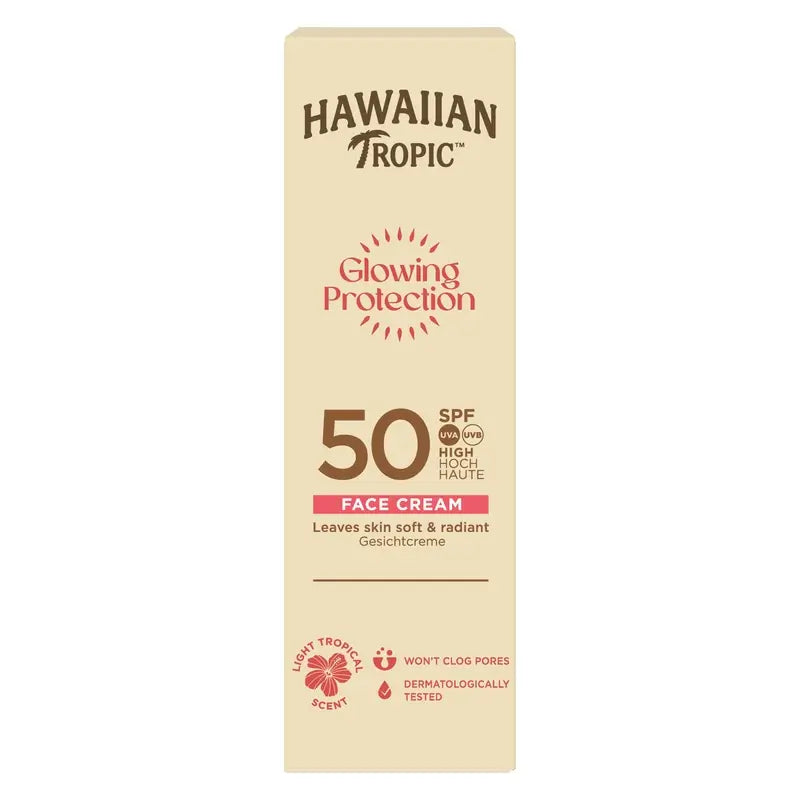 Hawaiian Tropic Glowing Protection Face Spf50 50 Ml