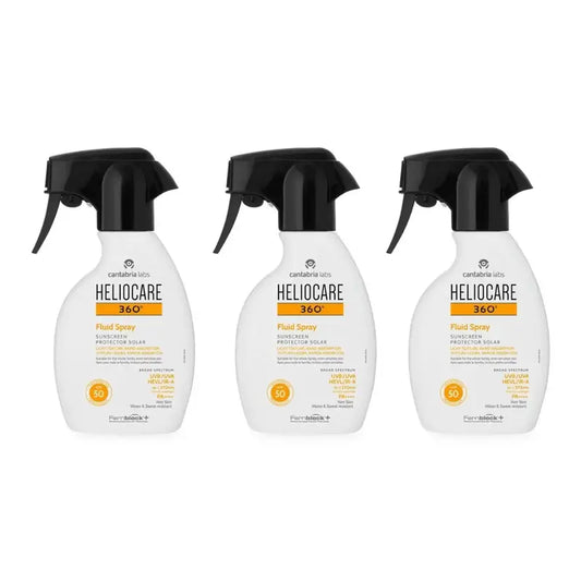Heliocare 360º Fluid Spray Spf 50, 3X250 Ml