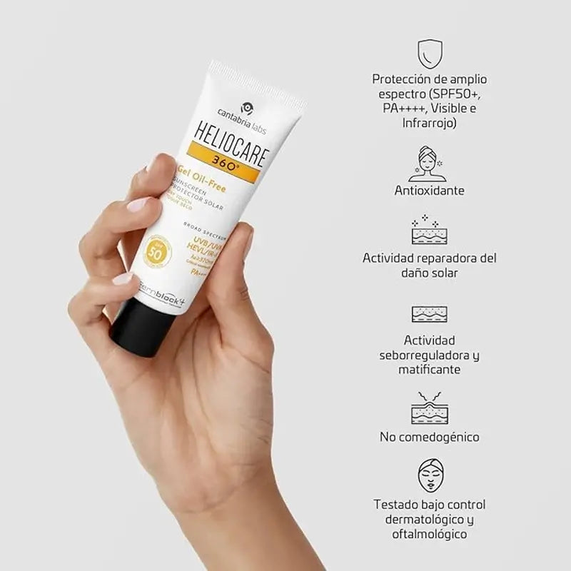 Heliocare 360º Oil Free Gel Spf 50+ 50 Ml