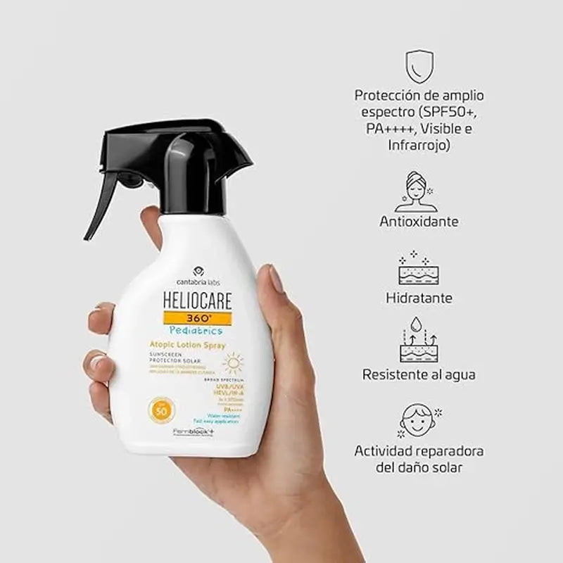 Heliocare 360º Pack Pediatric Mineral 50Ml + Atopic Pistol 250Ml