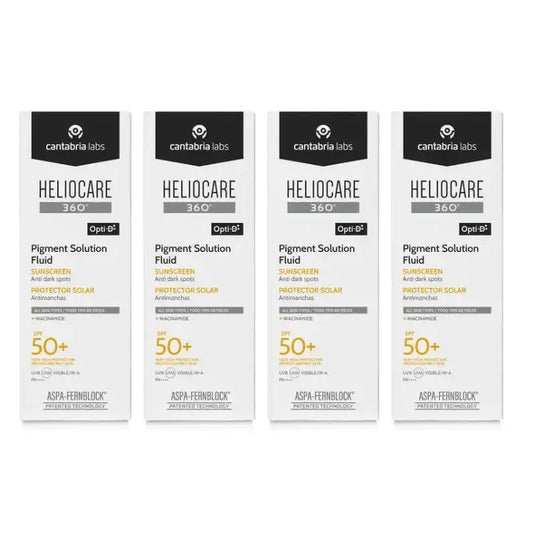 Heliocare 360º Pigment Solution Fluid Spf50+, Pack 4 x 50 Ml