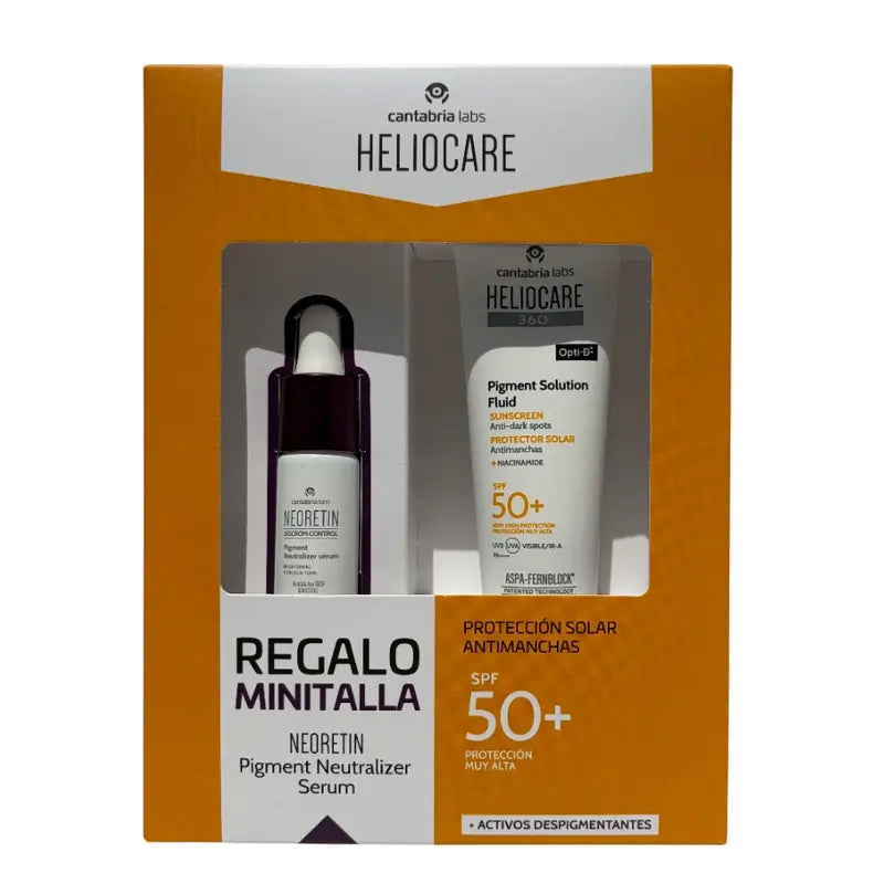 Heliocare Pack 360 Pigment Sun 50Ml+ Minitalla Neoretin 10 Ml