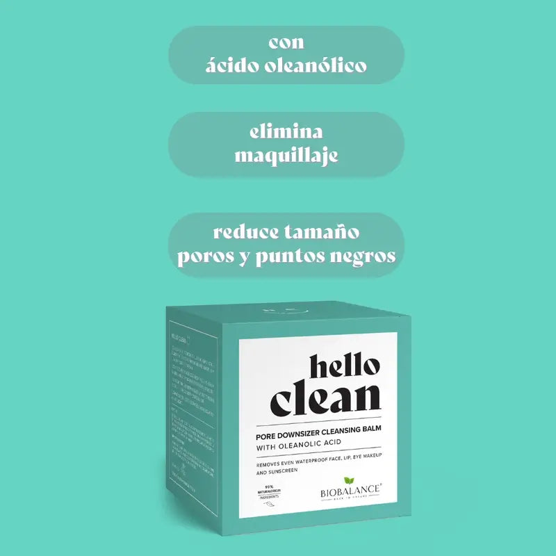 Hello Clean Bio Balance Pore Downsizer Cleansing Balm with Oleanoic Acid, 100 ml