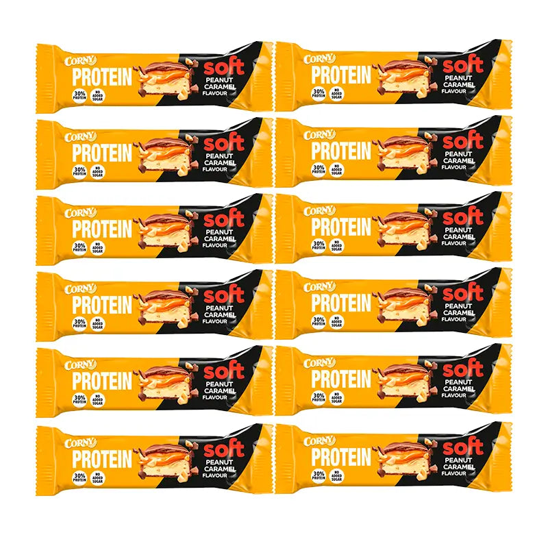 Corny Protein Soft Peanut Caramel, 12 X 45 Gr