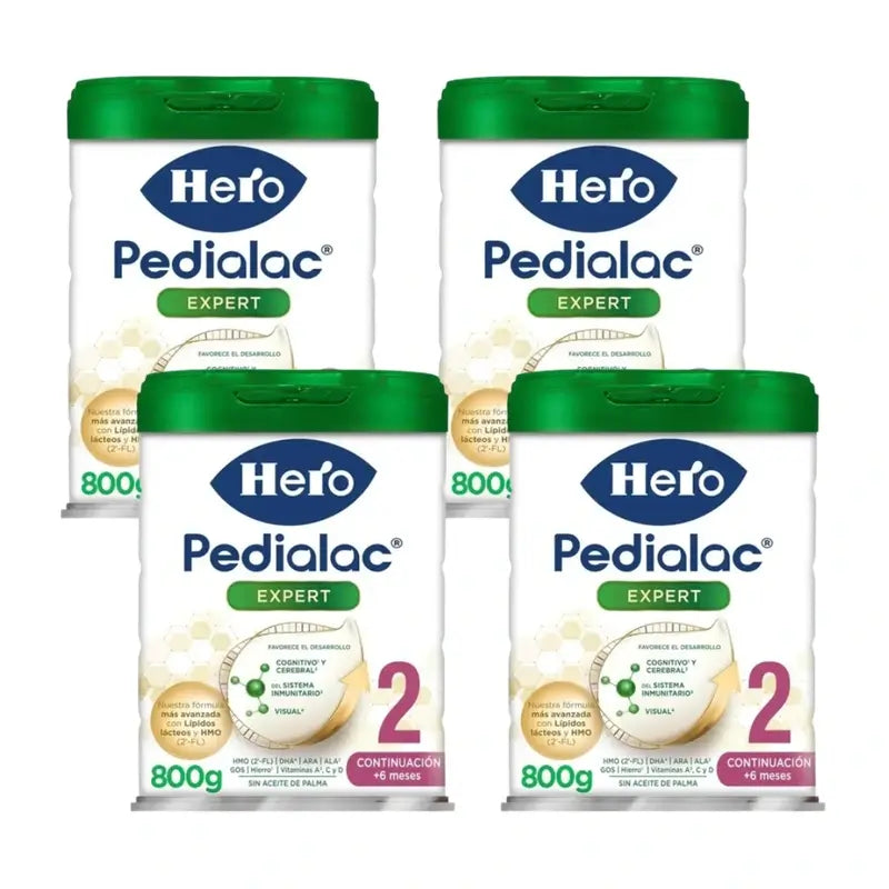 Hero Baby Pedialac Milk 2, Pack 4X800 Gr