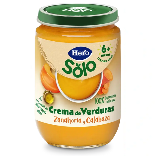 Hero Solo Cream of Vegetable, Carrot and Pumpkin Soup , 190 g