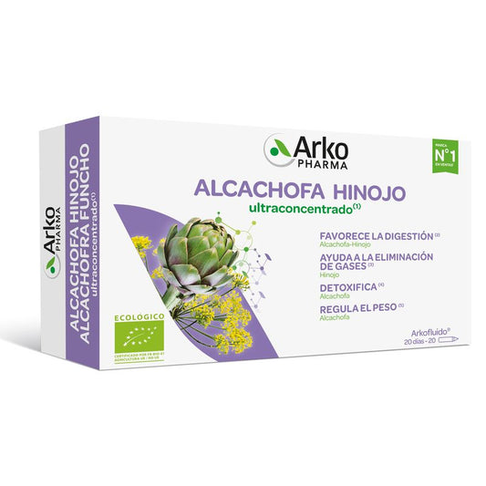 Arkofluido Artichoke - Fennel Ultraconcentrate 20 Ampoules - Arkopharma