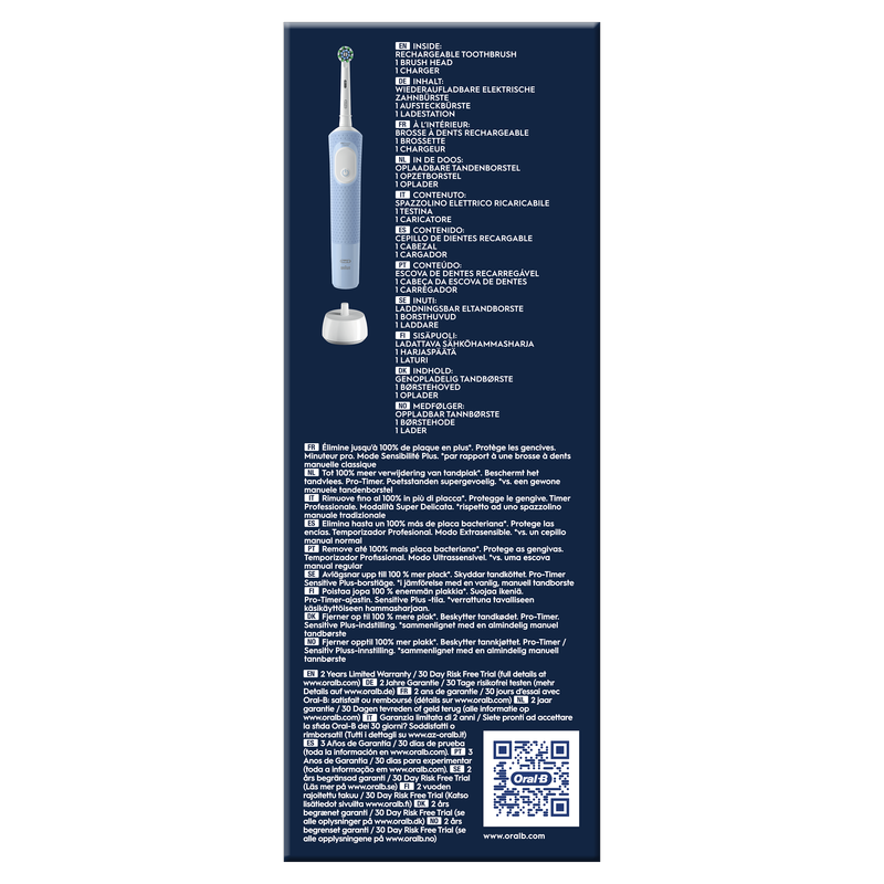 Oral-B Braun Braun Vitality Pro Rechargeable Toothbrush Blue