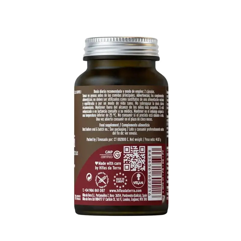 Hyphae Da T Mico-Five Rei Reishi Extract Crystal Jar , 70 capsules