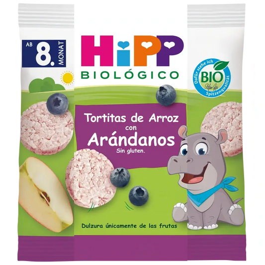 Hipp Organic Blueberry Rice Pancakes Bio 30g