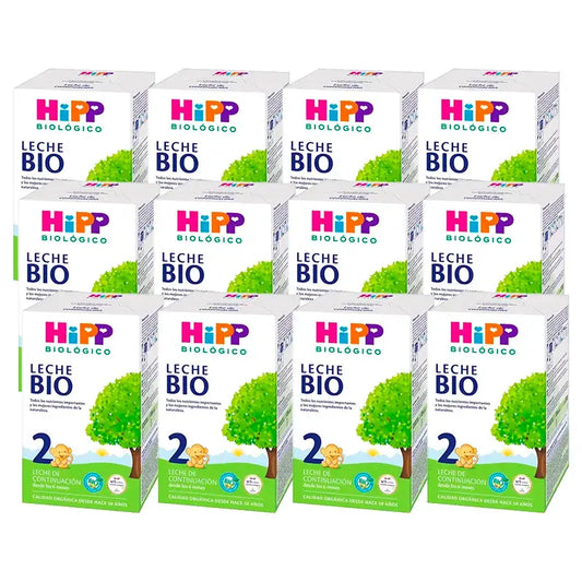 Hipp Milk 2 Bio, Pack 12 x 600 g