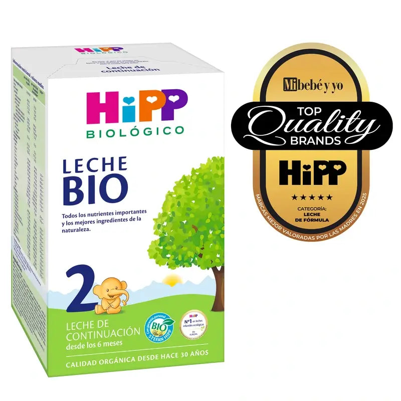Hipp Milk 2 Bio, Pack 3 x 600 g