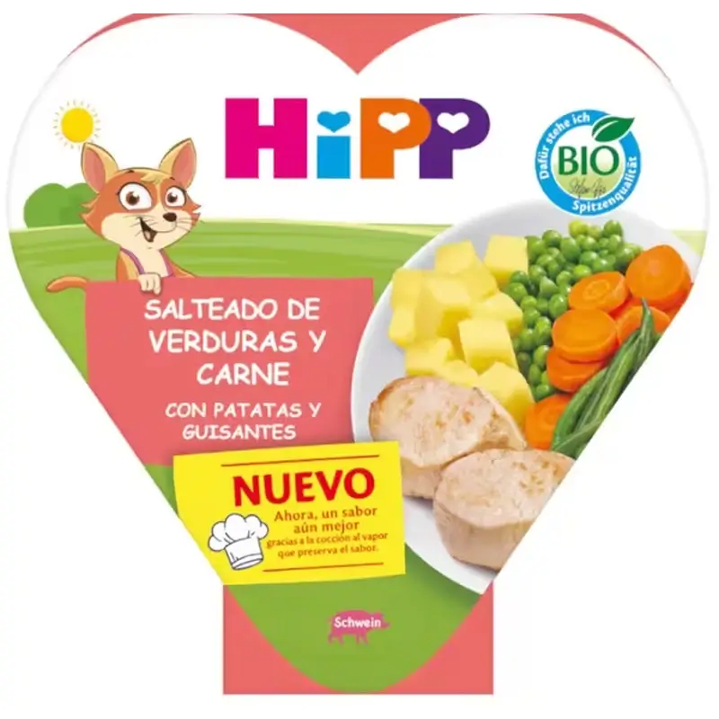 Hipp Sauteed Vegetables, Meat, Potatoes & Peas Organic, 250 G