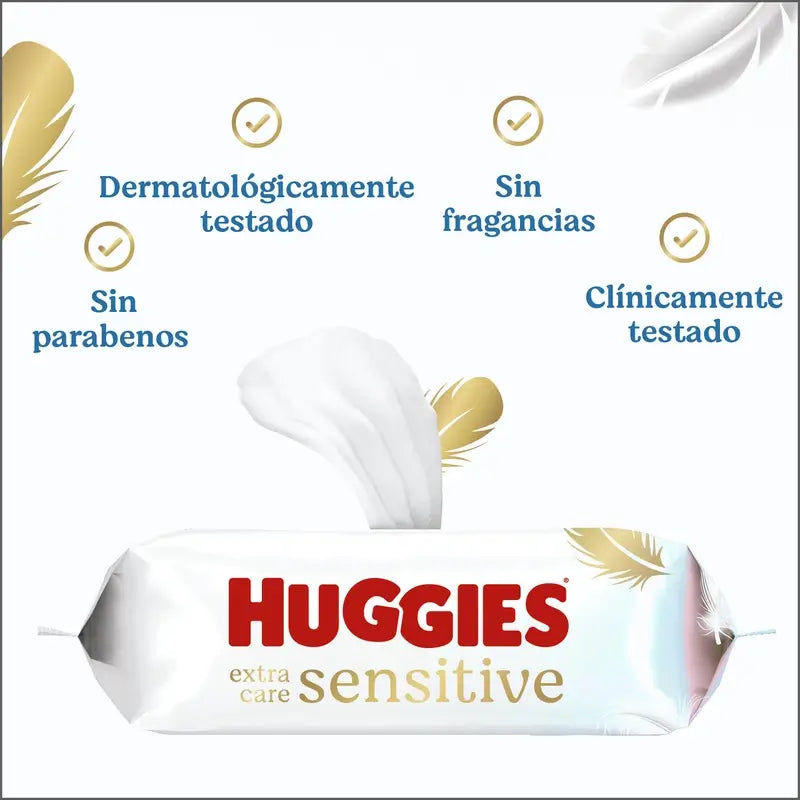Huggies Extra Care Sensitive Wipes , 144 count