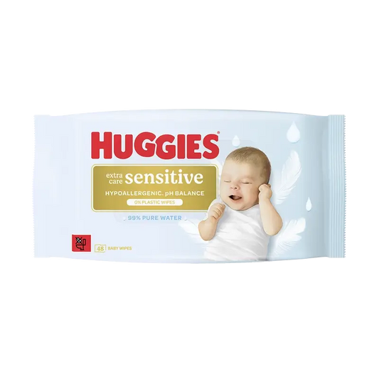 Huggies Extra Care Sensitive Wipes , 48 pcs.