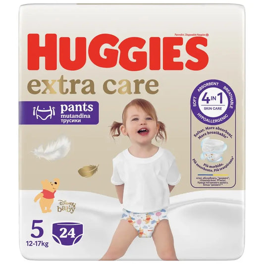 Huggies Extra Care Size 5 (12-17 Kg) Disney Baby Diaper Briefs , 24 pcs.