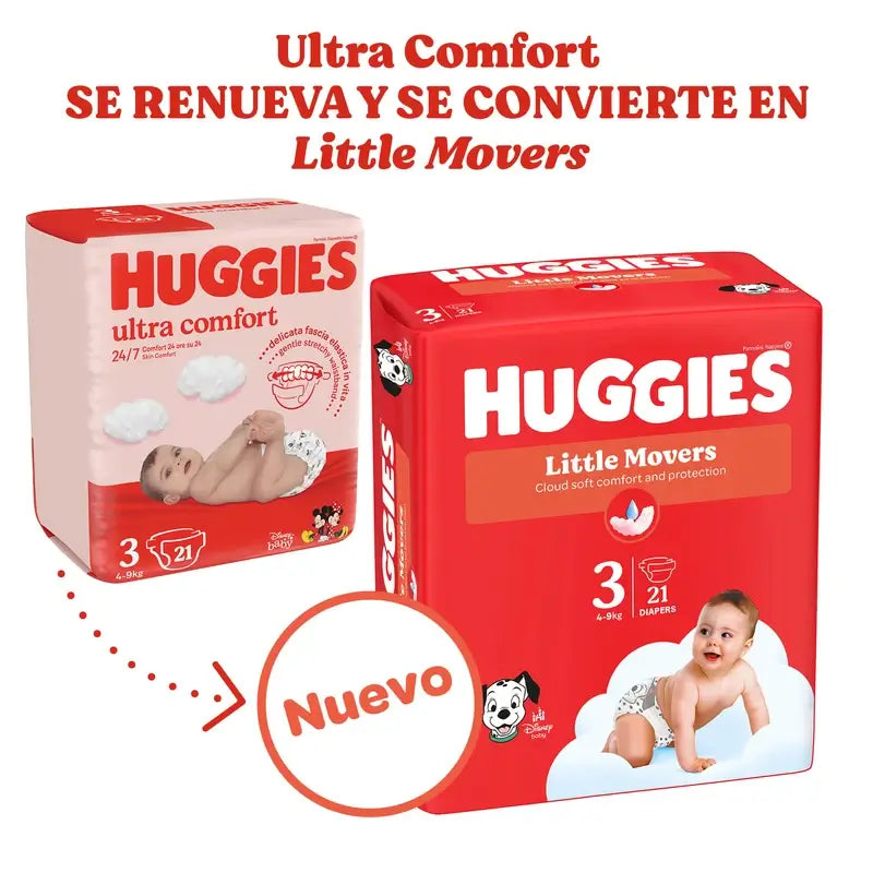 Huggies Little Movers Size 5 (11-25Kg) Disney Baby Nappy, 126 Units