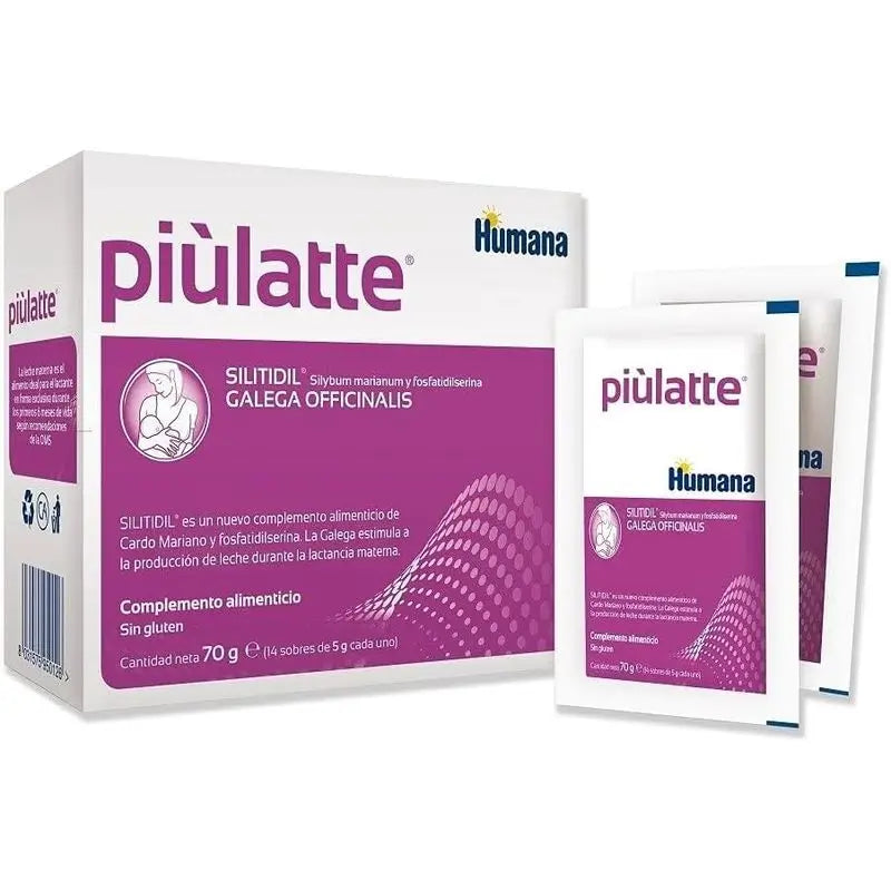 Humana Piulatte Lactation Food Supplement 14 sachets x 5 grams