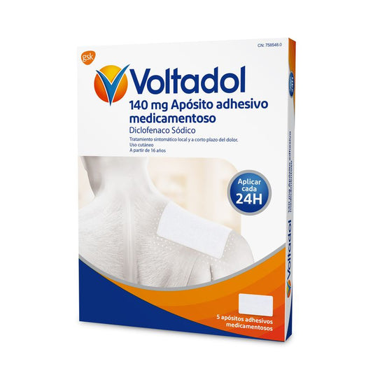 Voltadol 140 mg, 5 Medicated Adhesive Dressings