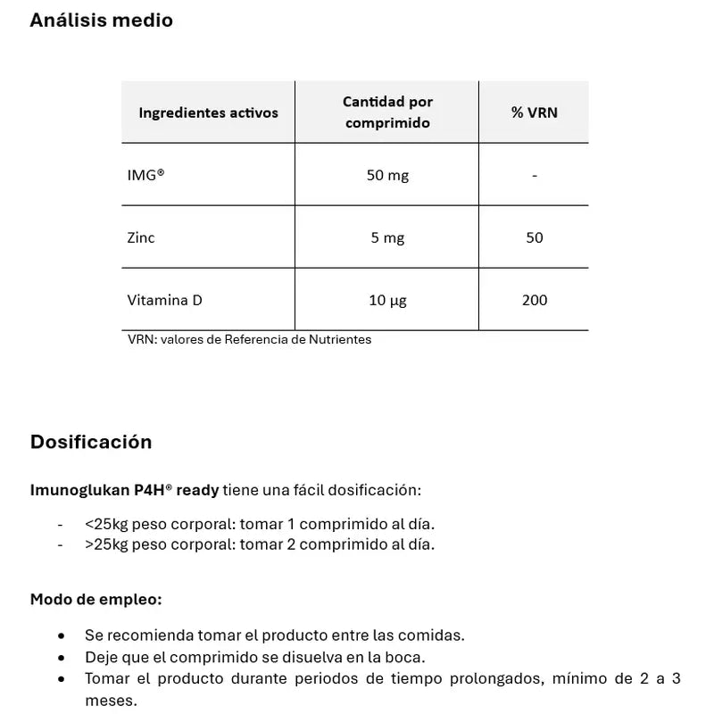 Imunoglukan Ph4 Ready with Zinc & Vitamin A, 30 tablets
