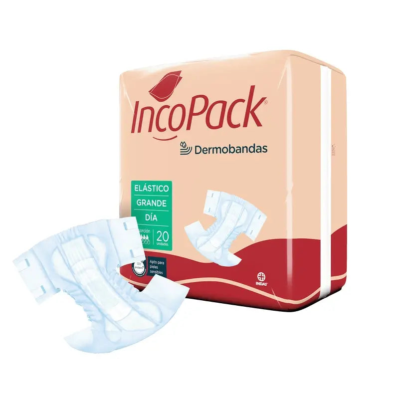 Incopack Anatomical Elastic Anatomical Day Large Size, 80 pcs.