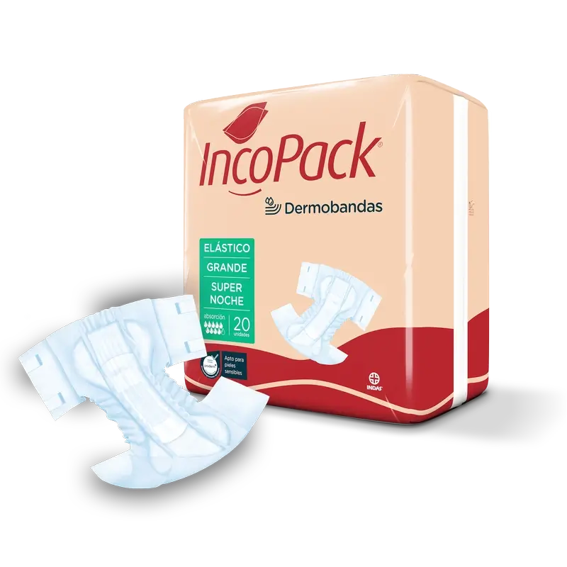 Incopack Anatomical Elastic Anatomical Super Night Large Size, 80 pcs.