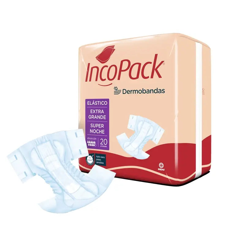 Incopack Elastic Absorbent Super Night Super Large Size , 80 pcs.