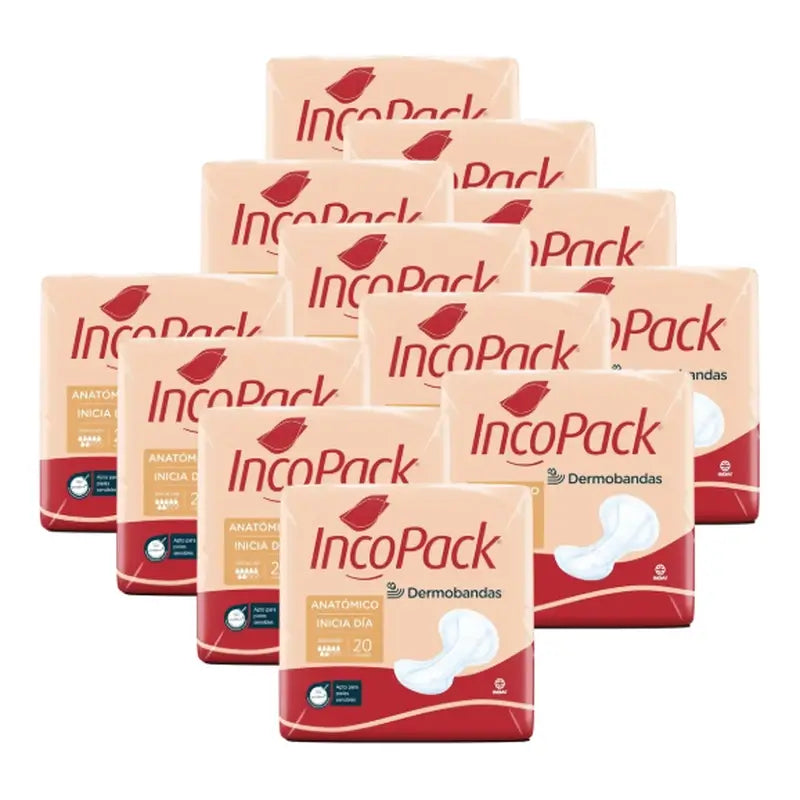 Incopack Inicia Anatomical Day , Pack 3, 240 Units