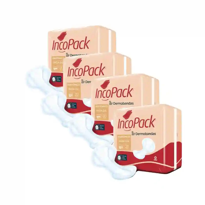 Incopack Inicia Anatomical Day , Pack 4, 320 Units