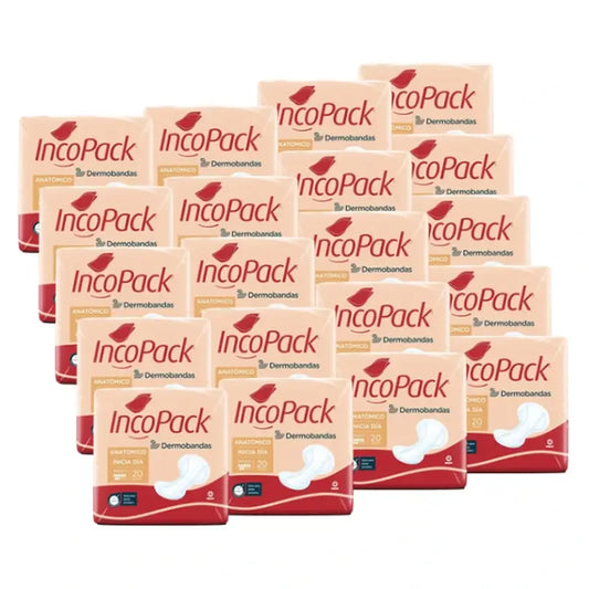Incopack Inicia Anatomical Day , Pack 4, 320 Units