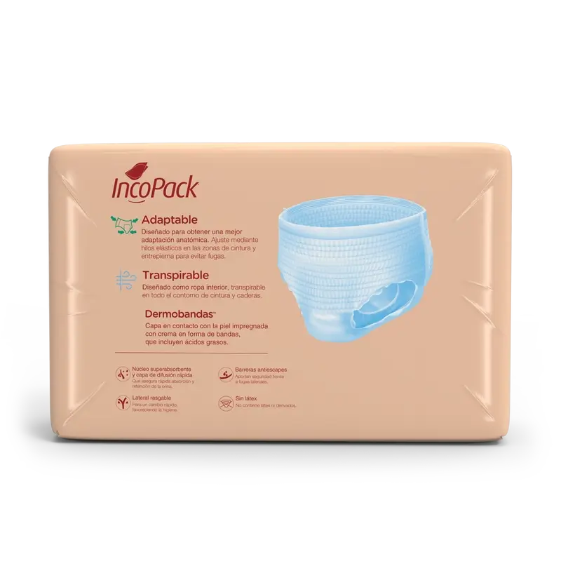 Incopack Anatomical Elastic Super Night Elastic Medium Size, 80 pcs.