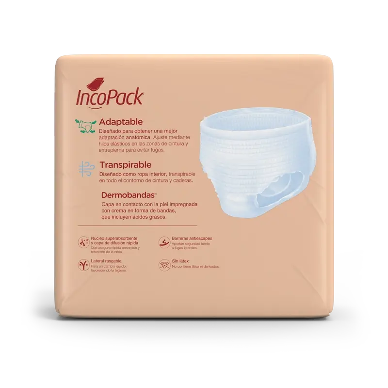 Incopack Absorbent Pant Day Extra Large Size , 80 units