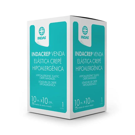 Indacrep Elastic Crepe Bandage 10 M X 10 Cm. , 1 unit