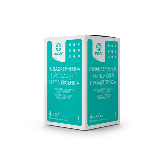 Indacrep Crepe Elastic Bandage 4 M X 7 Cm. 1 pc., 1 unit
