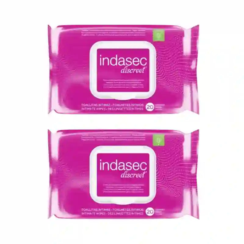 Indasec Intimate Hygiene Wipes , 2X30 Units