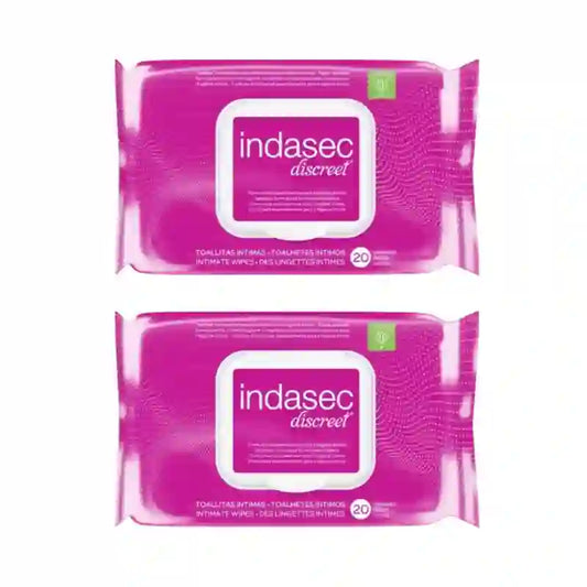 Indasec Intimate Hygiene Wipes , 2X30 Units
