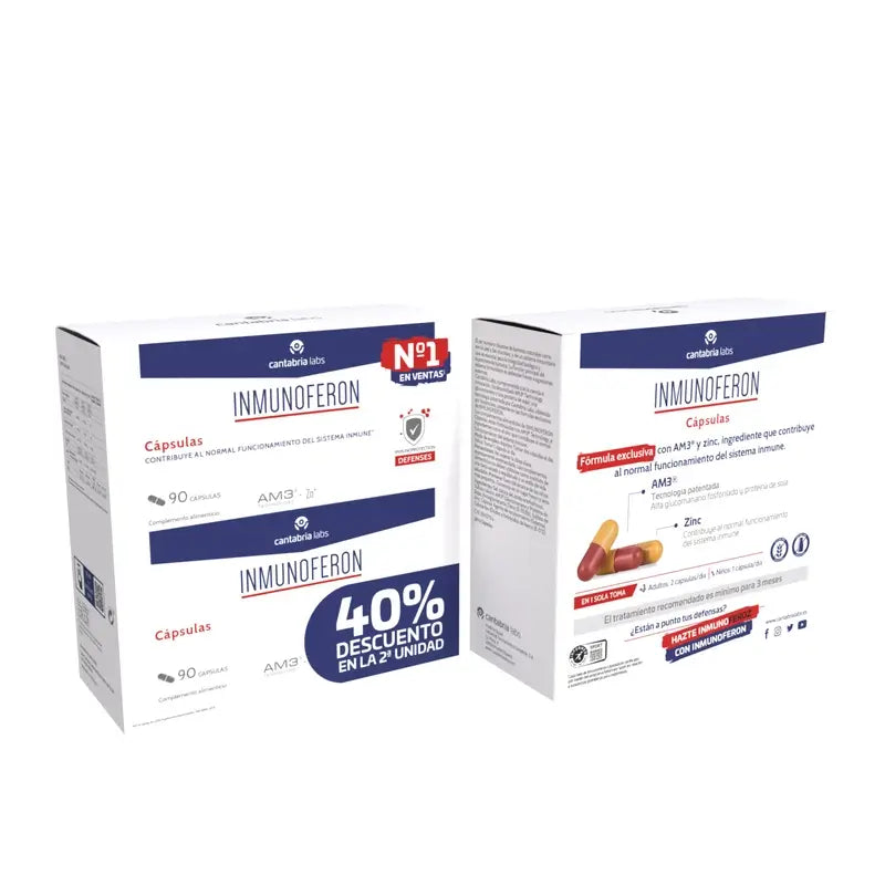 Inmunoferon Defensas Pack Nutritionnel Duplo 90 Caps