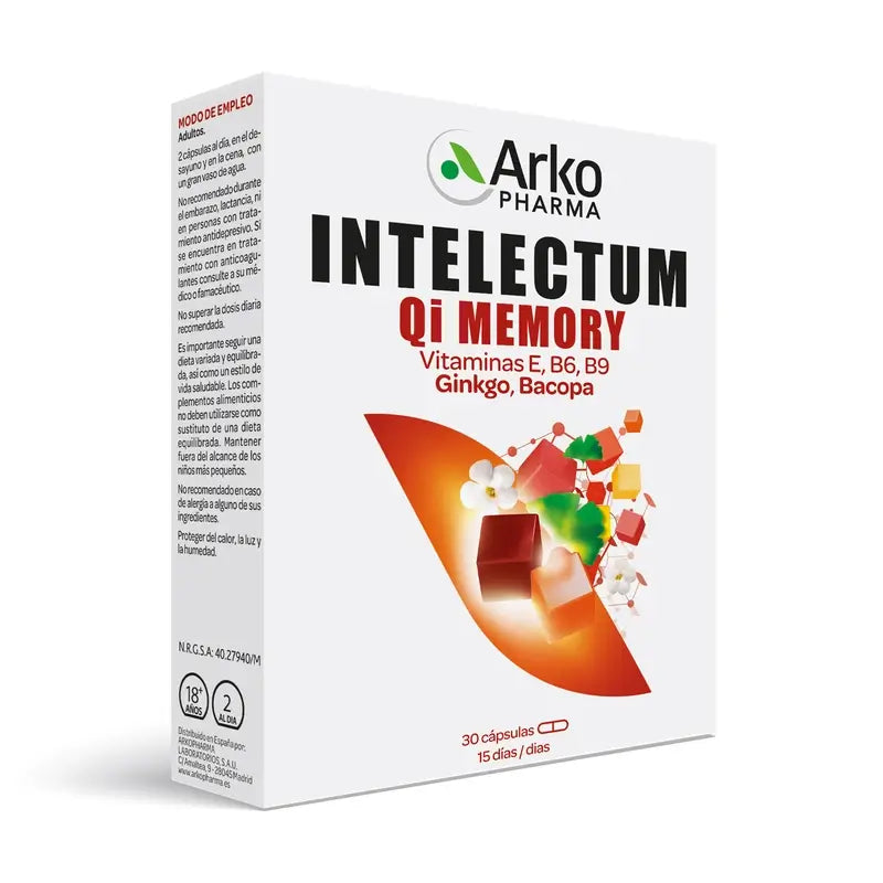 Intelectum Memory 30 Capsules Arkopharma