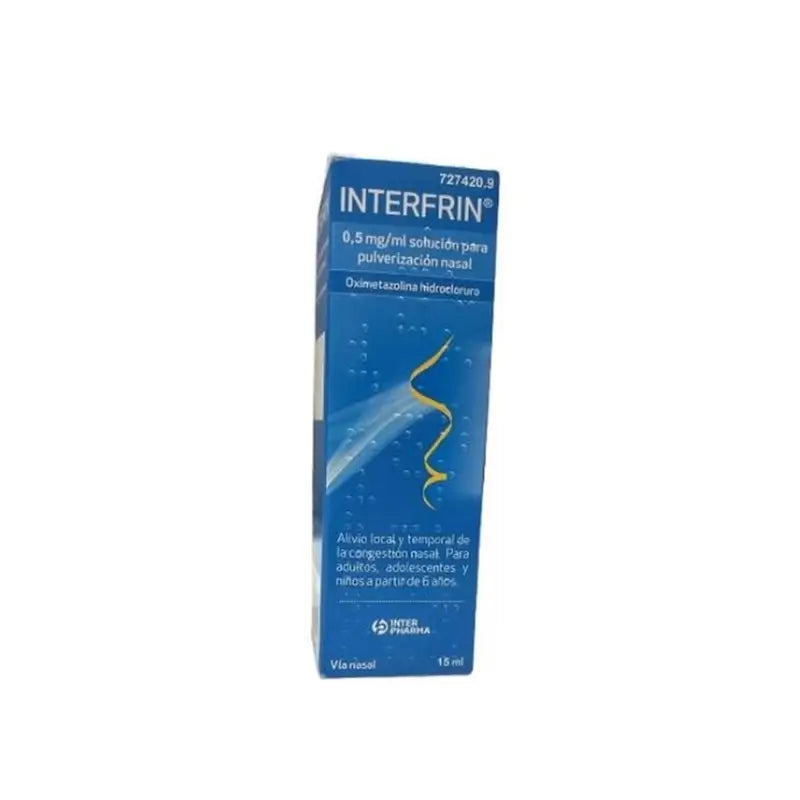 Interfrin 0,5 Mg/ml Nasal Spray Solution, 15 ml