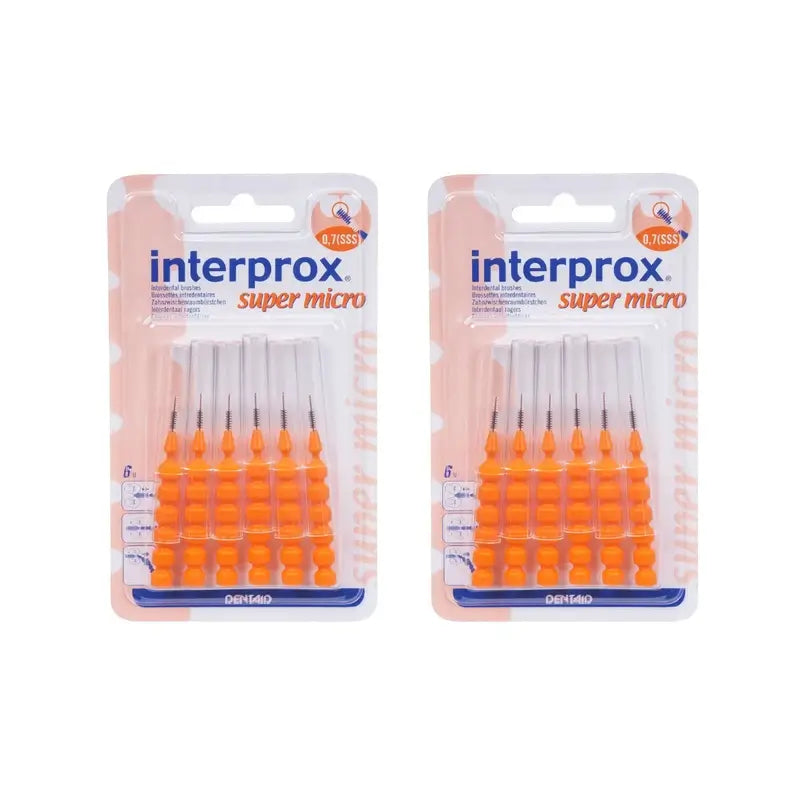 Interprox Interproximal Super Micro Toothbrush, 2X6 Units